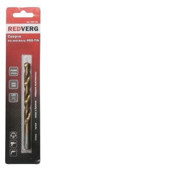 Сверло по металлу RedVerg HSS-TiN 6 мм(500691)
