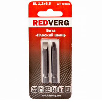 Бита Redverg SL1,2х6,5х50 (2шт.)(720331)