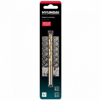 Сверло по металлу HYUNDAI 8,5x117/75mm din338 (50/375) Сверло по металлу HYUNDAI 8,5x117/75mm din338 (50/375)