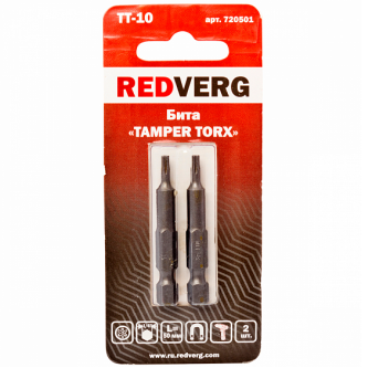 Бита Redverg Torx Tamper 10х50 (2шт.)(720501)