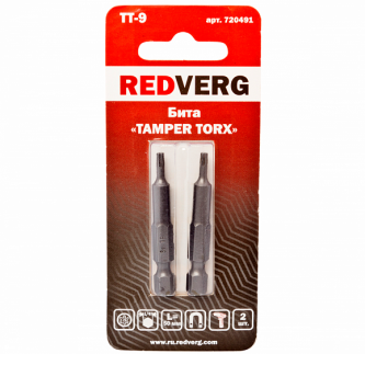 Бита Redverg Torx Tamper 9х50 (2шт.)(720491)