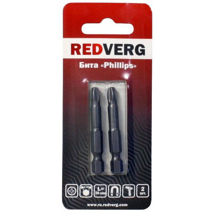 Бита Redverg PH3х50 (2шт.)(720071) Бита Redverg PH3х50 (2шт.)(720071)