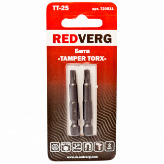 Бита Redverg Torx Tamper 25х50 (2шт.)(720531)