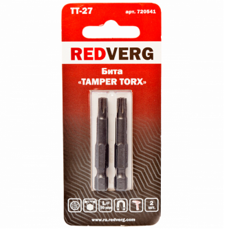 Бита Redverg Torx Tamper 27х50 (2шт.)(720541)