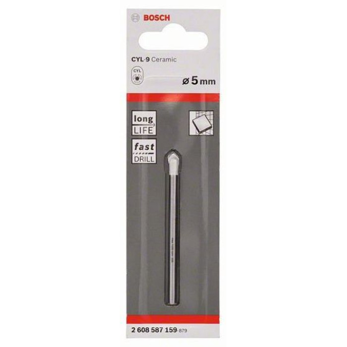 Сверло стекло кафель BOSCH cyl 9 ceramic 5мм Сверло стекло кафель BOSCH cyl 9 ceramic 5мм