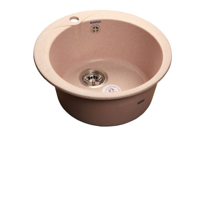 Кухонная мойка GRANFEST RONDO R-480 светло-розовый