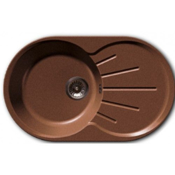 Мойка GRANFEST RONDO GF-R-750L чаша с крылом 750*460мм терракот Мойка GRANFEST RONDO GF-R-750L чаша с крылом 750*460мм терракот