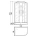 Душевая кабина RIVER Dunay 120/80/26 ТН R Душевая кабина RIVER Dunay 120/80/26 ТН R