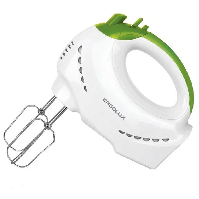 Миксер ERGOLUX ELX-EM01-C34 белый/салатовый Миксер ERGOLUX ELX-EM01-C34 белый/салатовый
