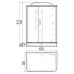 Душевая кабина RIVER Vitim 120/80/26 ТН