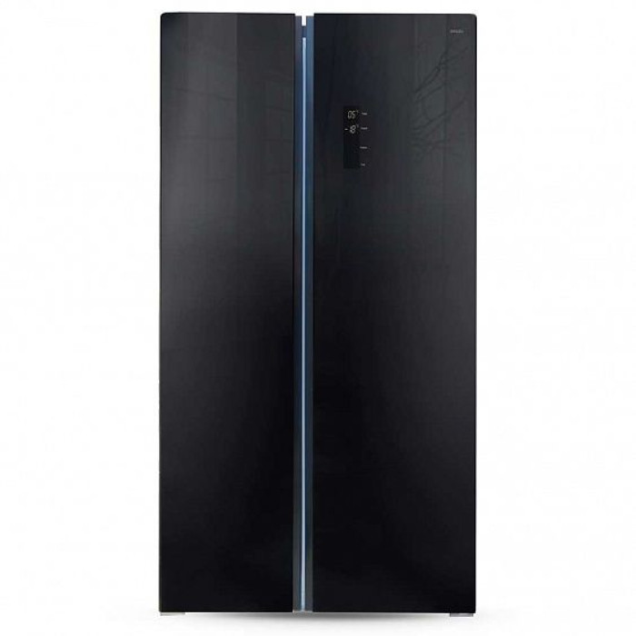 Холодильник GINZZU NFK-605 Black glass Холодильник GINZZU NFK-605 Black glass