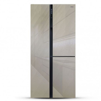Холодильник Ginzzu NFK-610 Gold glass