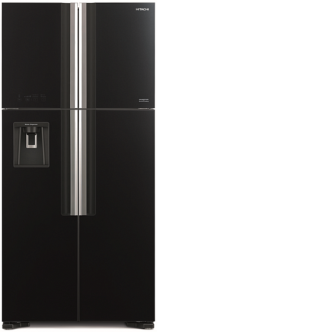 Холодильник HITACHI R-W 662 PU7X GBK черное стекло Холодильник HITACHI R-W 662 PU7X GBK черное стекло