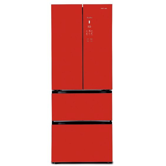 Холодильник TESLER RFD-361I RED GLASS Холодильник TESLER RFD-361I RED GLASS