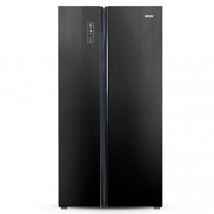 Холодильник GINZZU NFK-530 Black glass Холодильник GINZZU NFK-530 Black glass
