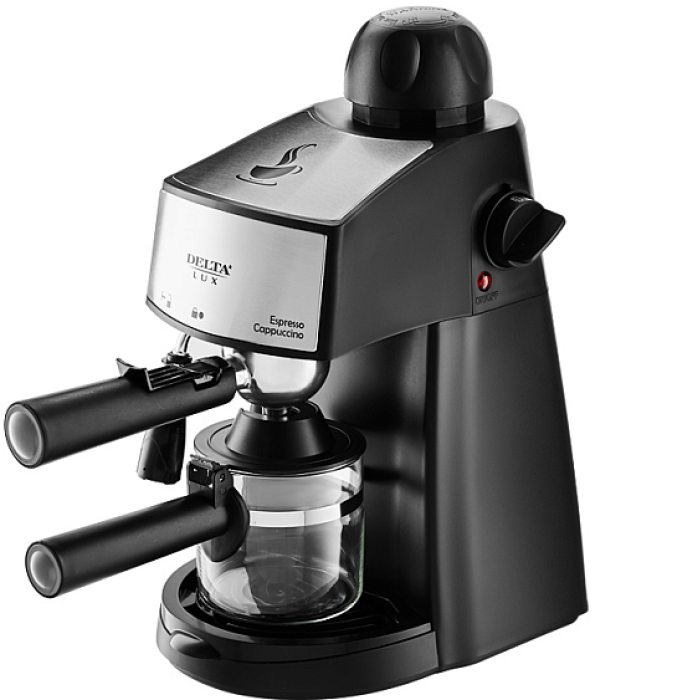 Кофеварка рожковая DELTA Lux DL-8151К черная