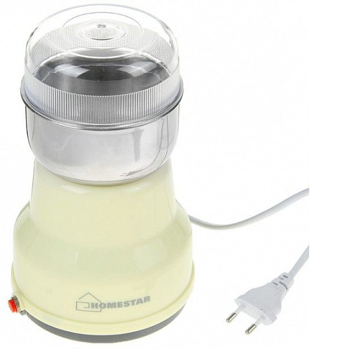 Кофемолка HOMESTAR HS-2001 бежевая Кофемолка HOMESTAR HS-2001 бежевая