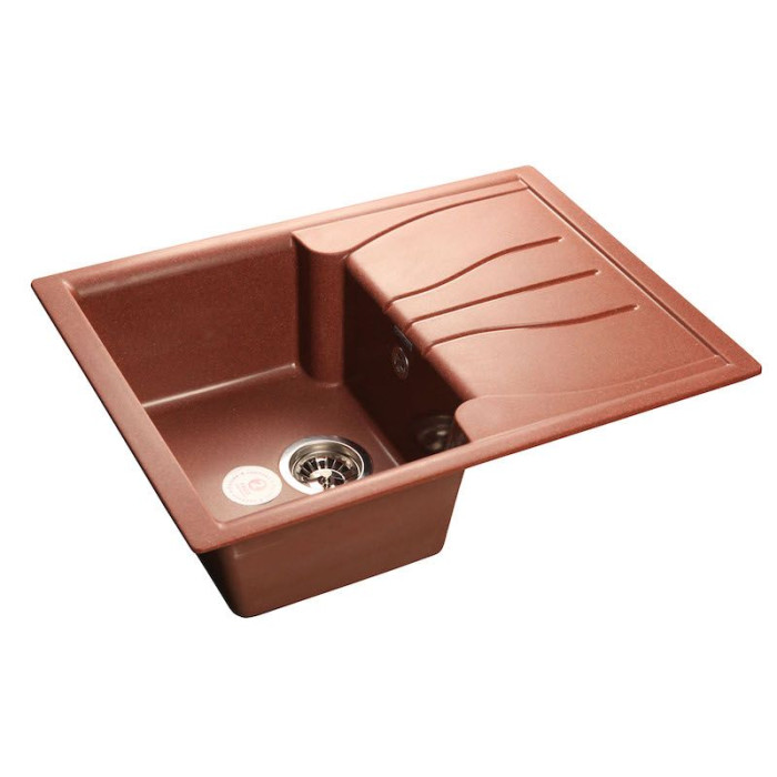 Кухонная мойка GRANFEST Standart GF-S680L красный марс Кухонная мойка GRANFEST Standart GF-S680L красный марс