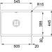 Кухонная мойка FRANKE KBK 110-50 керамика, оникс (126.0335.883)