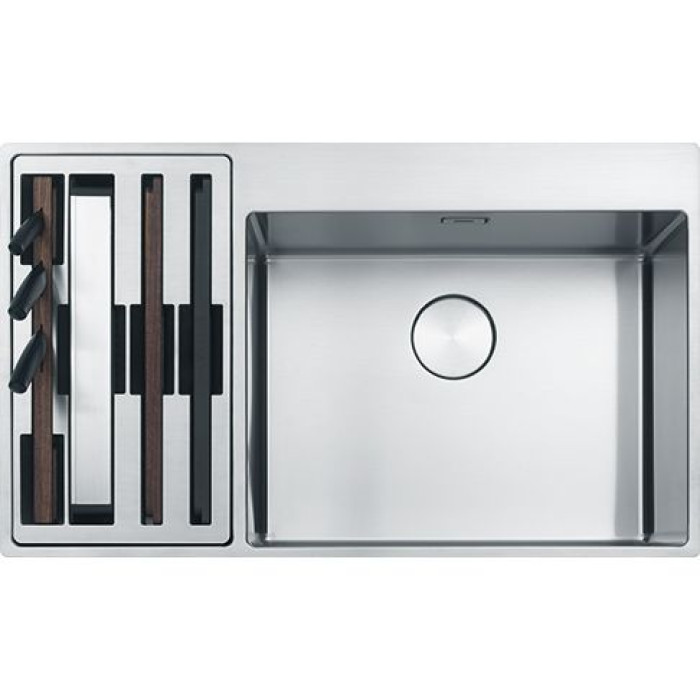 Кухонная мойка FRANKE Box Center BWX 220-54-27 TL рабочий центр справа Кухонная мойка FRANKE Box Center BWX 220-54-27 TL рабочий центр справа