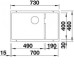 Кухонная мойка BLANCO subline 700-u level (518390)