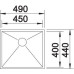 Мойка BLANCO 521587 BLANCO ZEROX 450-U нерж. сталь зеркальная полировка Мойка BLANCO 521587 BLANCO ZEROX 450-U нерж. сталь зеркальная полировка