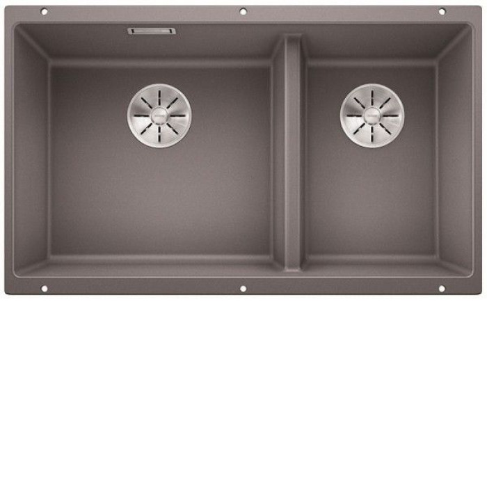 Кухонная мойка Blanco SUBLINE 430/270-U отводная арматура InFino® алюметаллик гранит 523153