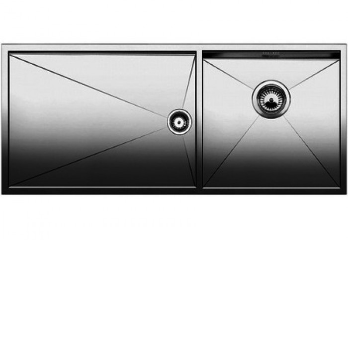 Кухонная мойка BLANCO zerox 400/550-t-if/n чаша справа (517261)