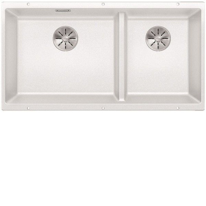 Кухонная мойка Blanco SUBLINE 480/320-U отводная арматура InFino® белый гранит 523588 Кухонная мойка Blanco SUBLINE 480/320-U отводная арматура InFino® белый гранит 523588