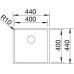Кухонная мойка BLANCO CLARON 400-IF 521572 нерж. сталь Кухонная мойка BLANCO CLARON 400-IF 521572 нерж. сталь
