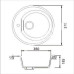 Кухонная мойка GRANFEST Rondo GF-R510 черный Кухонная мойка GRANFEST Rondo GF-R510 черный
