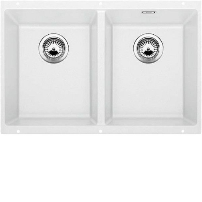 Кухонная мойка Blanco SUBLINE 350/350-U SILGRANIT отводная арматура InFino® белый гранит 523578 Кухонная мойка Blanco SUBLINE 350/350-U SILGRANIT отводная арматура InFino® белый гранит 523578