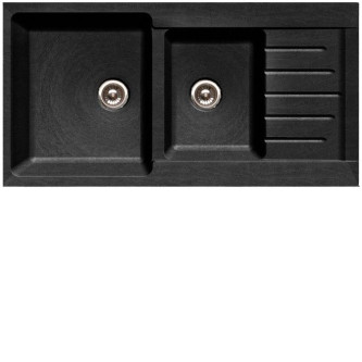 Мойка GRANFEST Practic GF-P980KL (980х510) Черный 308 2-секц. 429645
