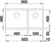 Кухонная мойка Blanco SUBLINE 480/320-U серый беж c отв.арм. InFino (арт.523591) Кухонная мойка Blanco SUBLINE 480/320-U серый беж c отв.арм. InFino (арт.523591)