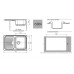 Мойка GRANFEST Standart GF-S780L графит Мойка GRANFEST Standart GF-S780L графит