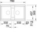 Кухонная мойка Blanco LEXA 8 SILGRANIT PuraDur темная скала гранит 524961