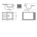 Кухонная мойка GRANFEST Practic GF-P760L графит Кухонная мойка GRANFEST Practic GF-P760L графит