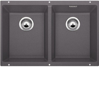 Кухонная мойка BLANCO SUBLINE 350/350-U SILGRANIT 523575 темная скала Кухонная мойка BLANCO SUBLINE 350/350-U SILGRANIT 523575 темная скала