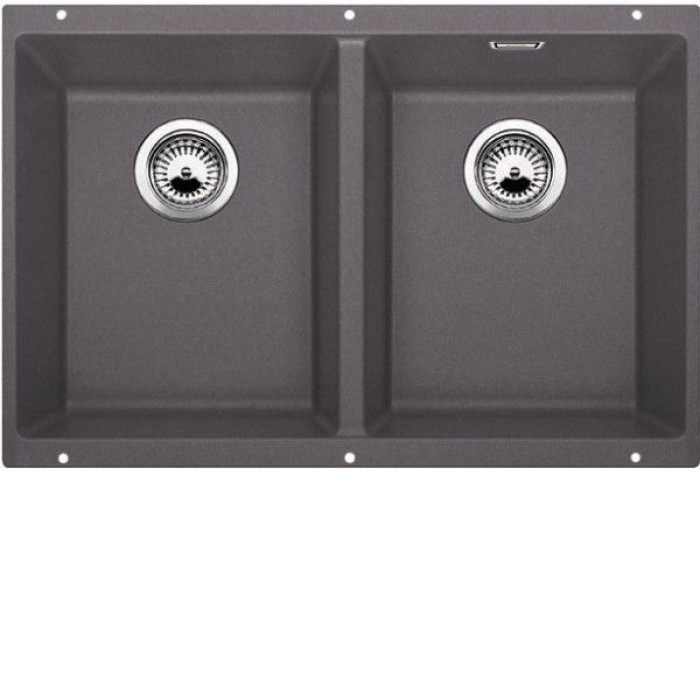 Кухонная мойка BLANCO SUBLINE 350/350-U SILGRANIT 523575 темная скала Кухонная мойка BLANCO SUBLINE 350/350-U SILGRANIT 523575 темная скала
