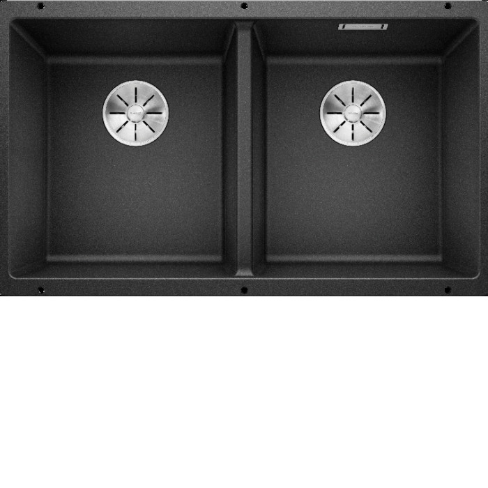 Кухонная мойка Blanco SUBLINE 350/350-U SILGRANIT антрацит с отв.арм. InFino (арт.523574) Кухонная мойка Blanco SUBLINE 350/350-U SILGRANIT антрацит с отв.арм. InFino (арт.523574)