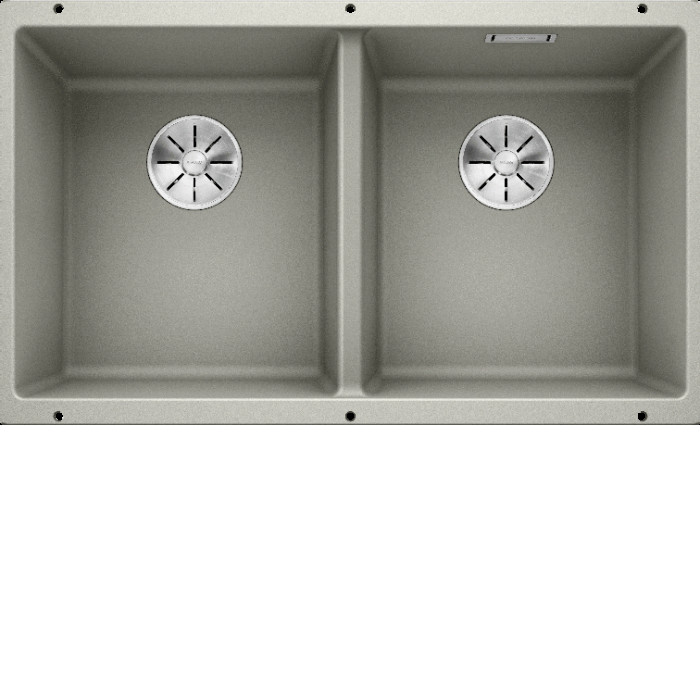 Кухонная мойка Blanco SUBLINE 350/350-U SILGRANIT жемчужный с отв.арм. InFino (арт.523577) Кухонная мойка Blanco SUBLINE 350/350-U SILGRANIT жемчужный с отв.арм. InFino (арт.523577)