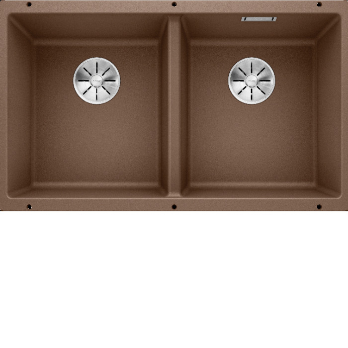 Кухонная мойка Blanco SUBLINE 350/350-U SILGRANIT мускат с отв.арм. InFino (арт.523582) Кухонная мойка Blanco SUBLINE 350/350-U SILGRANIT мускат с отв.арм. InFino (арт.523582)
