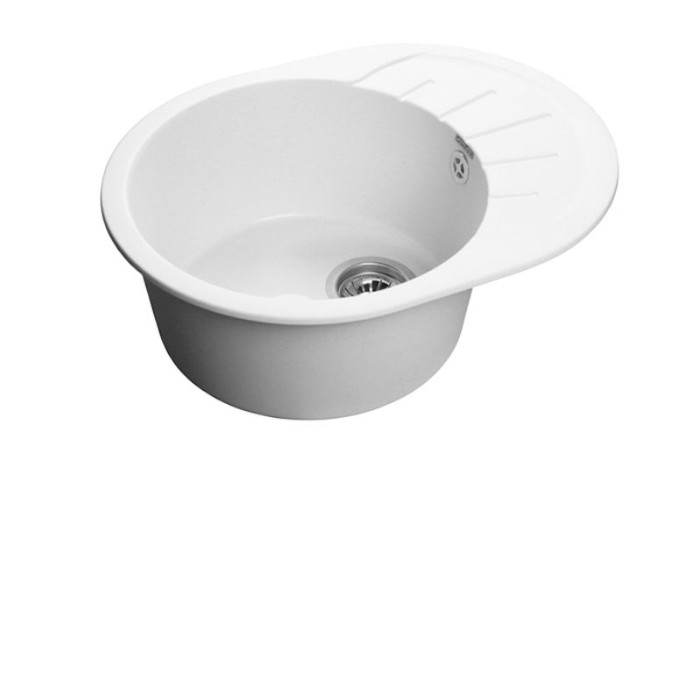 Кухонная мойка GRANFEST Rondo GF-R580L иней Кухонная мойка GRANFEST Rondo GF-R580L иней