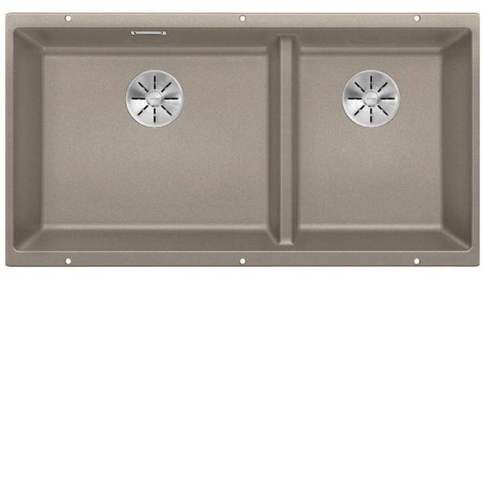 Кухонная мойка Blanco SUBLINE 480/320-U серый беж c отв.арм. InFino (арт.523591) Кухонная мойка Blanco SUBLINE 480/320-U серый беж c отв.арм. InFino (арт.523591)