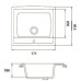 Кухонная мойка GRANFEST gf-q560 бежевый Кухонная мойка GRANFEST gf-q560 бежевый