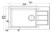 Кухонная мойка FRANKE S2D 611-78 XL /435 цвет белый Кухонная мойка FRANKE S2D 611-78 XL /435 цвет белый