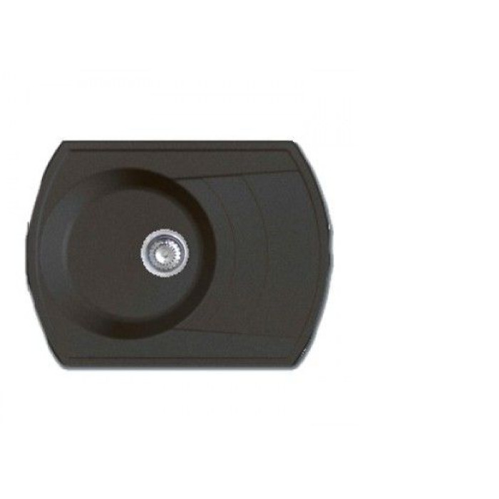 Мойка GRANFEST Rondo GF-R650L (650х500) Черный 308 с крылом 427554