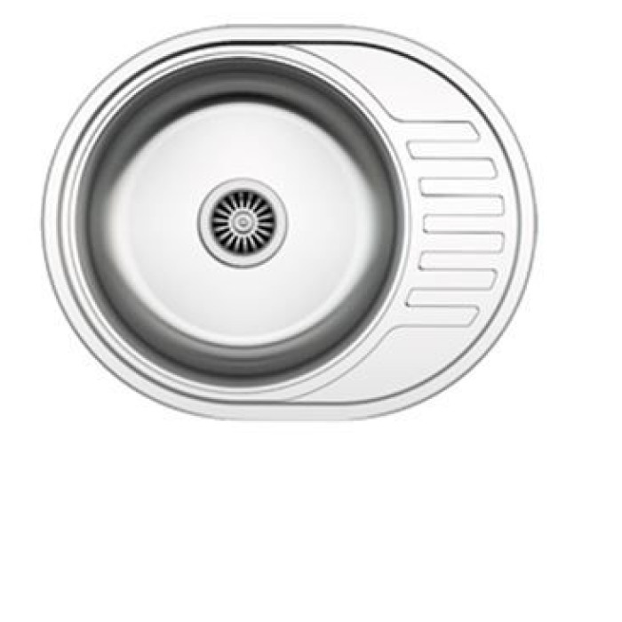 Кухонная мойка Zigmund & Shtain Kreis OV 600.8 polished с сифоном Кухонная мойка Zigmund & Shtain Kreis OV 600.8 polished с сифоном