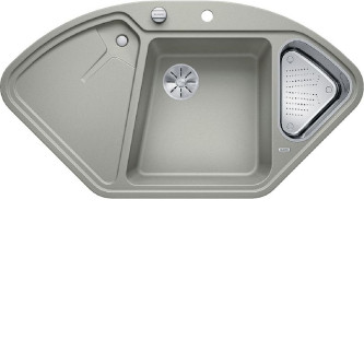 Мойка BLANCO 521255 DELTA SILGRANIT жемчужный с клапаном-автоматом