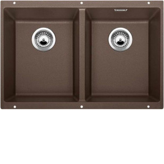 Кухонная мойка Blanco SUBLINE 350/350-U SILGRANIT кофе с отв.арм. InFino (арт.523583) Кухонная мойка Blanco SUBLINE 350/350-U SILGRANIT кофе с отв.арм. InFino (арт.523583)